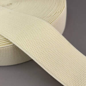 Резинка поясная, манжетная - 6см/25ярд - кремовый Резинка поясная, манжетная - 6см/25ярд - кремовый