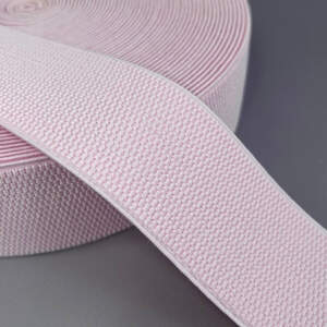 Резинка поясная, манжетная - 6см/25ярд - светло-розовый