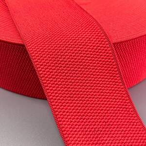 Резинка поясная, манжетная - 6см/25ярд. красный