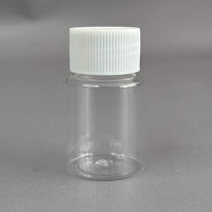 Флакон пластиковый с крышкой Ø32 мм, h -58 мм, объем - 30 мл - прозрачный Флакон пластиковый с крышкой Ø32 мм, h -58 мм, объем - 30 мл - прозрачный