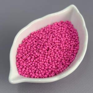 #12/0 Бисер китайский мелкий, 450 г - малиновый матовый (ТТ-16)