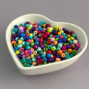 #6/0 Бисер китайский крупный, 450 г - Микс