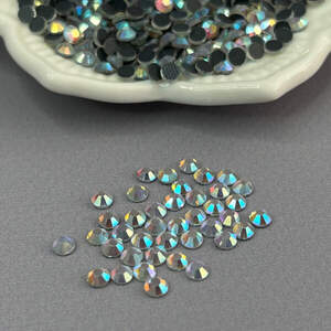 10г- Термоклеевые стразы (dmc Китай) SS16 (4мм) - Crystal голубой AB