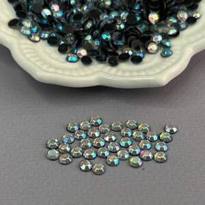 10г- Термоклеевые стразы (Корея) SS20 (5мм) - Crystal голубой AB