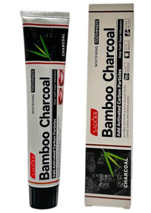 Отбеливающая зубная паста с бамбуковым углем Sadoer, 100g