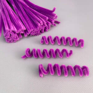Пушистая проволока (синель) 30см - фиалковый