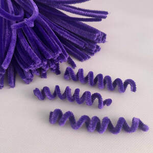 Пушистая проволока (синель) 30см - фиолетовый