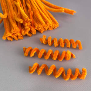 Пушистая проволока (синель) 30см - морковный Пушистая проволока (синель) 30см - морковный