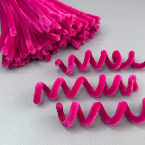 Пушистая проволока (синель) 30см - фуксия Пушистая проволока (синель) 30см - фуксия