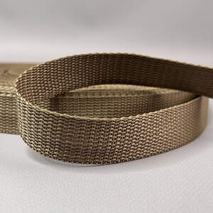 Стропа сумочная-ременная, 2,5 см средняя жесткость - кайот