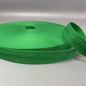 Стропа сумочная-ременная, 2,5 см средняя жесткость - зеленый