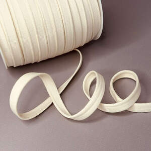 Плотная туннельная лента Ø 1см - светлый беж