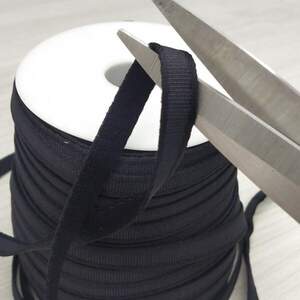 Плотная туннельная лента Ø 1см, черная Плотная туннельная лента Ø 1см, черная