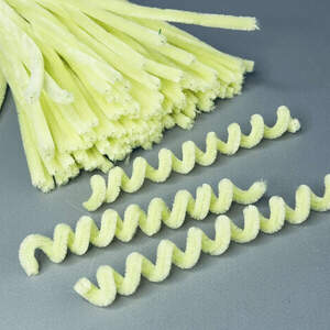 Пушистая проволока (синель) 30см - лимонный Пушистая проволока (синель) 30см - лимонный