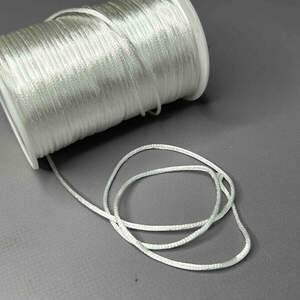 Шнур корсетный (сатиновый, шелковый ) 2мм - Молоко Шнур корсетный (сатиновый, шелковый ) 2мм - Молоко