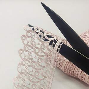 (1 метр) Кружево макраме7,5 см Цвет - Персик (1 метр) Кружево макраме7,5 см Цвет - Персик