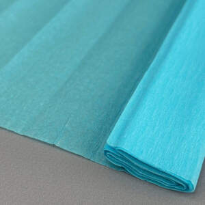 Гофрированная (креповая) бумага 50х150см - лазурный