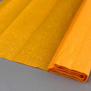 Гофрированная (креповая) бумага 50х150см - оранжевый