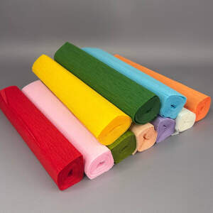 Набор гофрированной (креповой) бумаги 25х250см - 10 цветов