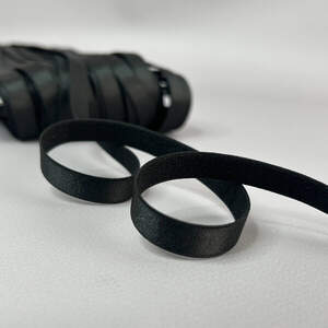 Резинка для бретель 9 мм плоская - черный