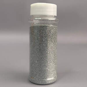 Блёстки декоративные (глиттер), флакон с дозатором 120 мл - серебро Блёстки декоративные (глиттер), флакон с дозатором 120 мл - серебро