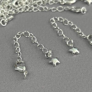 Замок с цепочкой гипоаллергенный сплав 5х10 мм - Светлое серебро Замок с цепочкой гипоаллергенный сплав 5х10 мм - Светлое серебро