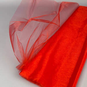 Органза декоративная, ширина 48см - 4,5м красный Органза декоративная, ширина 48см - 4,5м красный