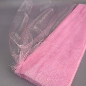 Органза декоративная, ширина 48см - 4,5м розовый Органза декоративная, ширина 48см - 4,5м розовый