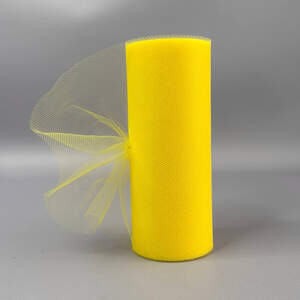 Фатин в рулонах 15см, моток 20м - желтый
