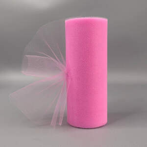 Фатин в рулонах 15см, моток 20м - розовый