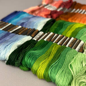 (100шт по 8м) Набор мулине (нитки для вышивания) - Микс