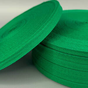 Изумрудная киперная лента 1 см (киперная тесьма 10мм)