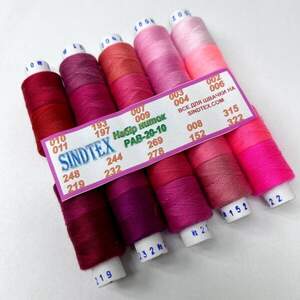 Набор ниток с градиентом 40/2 100 полиэстер 150м 20-10