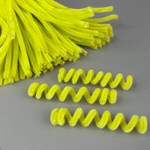 Пушистая проволока (синель) 30см - лимон