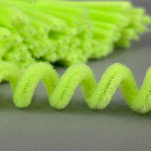 Пушистая проволока (синель) 30см - лимон-лайм Пушистая проволока (синель) 30см - лимон-лайм