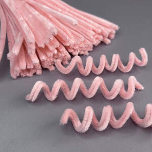 Пушистая проволока (синель) 30см - лососевый