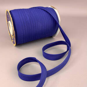 Хлопковая косая бейка,1,5см - 50полиэстер (92м), цвет 088 синий