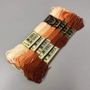 (6 шт по 8м) Набор мулине Airo (нитки для вышивания) - кофейный микс (3770-300)