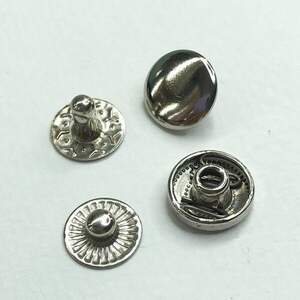 Кнопка Альфа 10мм Никель VT-2 (50шт) (00244)