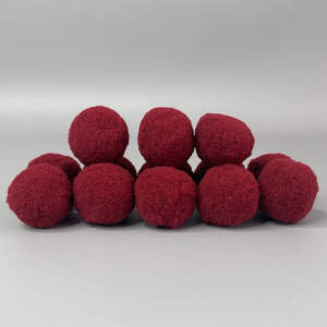 Помпон велюровый 3 см - бордо