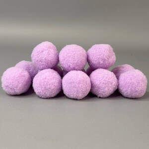 Помпон велюровый 3 см - сиреневый Помпон велюровый 3 см - сиреневый