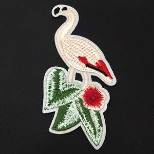 Термонаклейка Фламинго 5 1 шт, 5,5х11,5 см