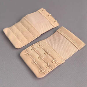 Удлинитель для бюстгальтера на 3 крючка, бежевый 5х9 см