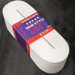 Резинка турецкая NewStyle 6см Белая Резинка турецкая NewStyle 6см Белая