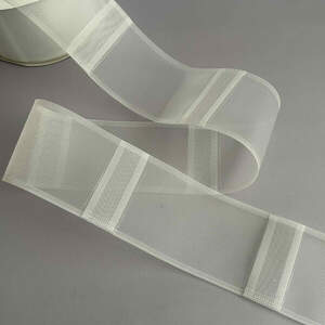 Шторная лента органза 10 см под карниз трубку с петлями