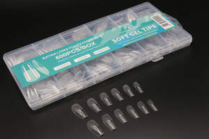 Гелевые типсы для наращивания ногтей, 600 шт.