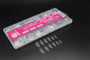 Гелевые типсы для наращивания ногтей, форма Миндаль, 600 шт.