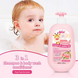 Детский шампунь 3в1 с персиком и маслом жожоба Nary PeachJojoba Oil, 1000мл