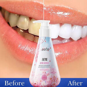 Отбеливающая зубная паста с энзимами Sadoer Сакура, 220г Отбеливающая зубная паста с энзимами Sadoer Сакура, 220г