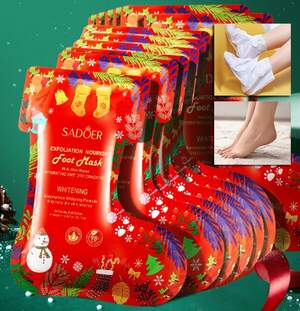 Рождественская маска для ног Sadoer с ниацинамидом